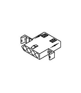 Connector Receptacle 4pos .093