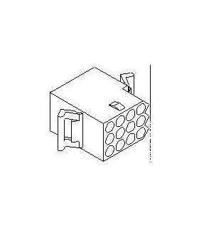 Connector Receptacle 12pos .093