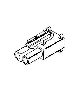Power Connector,  Receptacle 2 pos .093