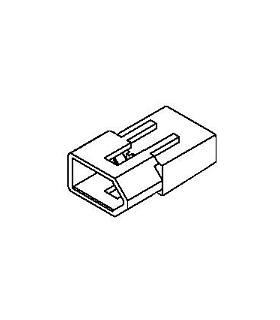 Connector, 2 pos Plug .062