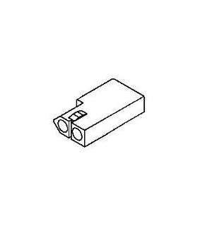 Connector, 2 pos Receptacle .062