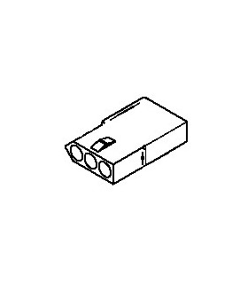 Connector, 3 pos Receptacle .062