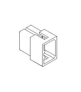 Connector, 6 pos Plug 2x3 .062