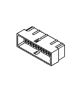 Connector, 36 pos Plug 4x9 .062