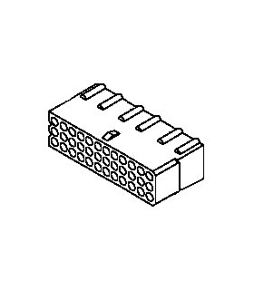 Connector, 36 pos Receptacle 4x9 .062