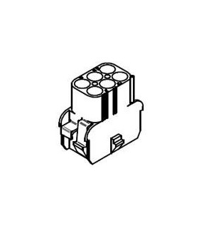 CONNECTOR RECEPTACLE 6POS .084