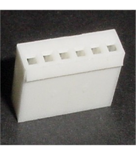 CONNECTOR HOUSING 6POS .100 W/RAMP