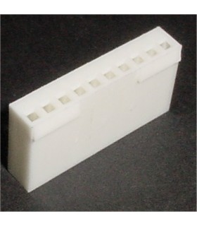 CONNECTOR HOUSING 10POS .100 W/RAMP